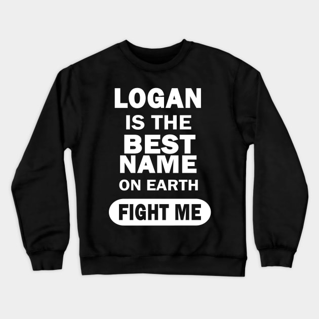 Logan Pregnancy name for boys men Crewneck Sweatshirt by FindYourFavouriteDesign